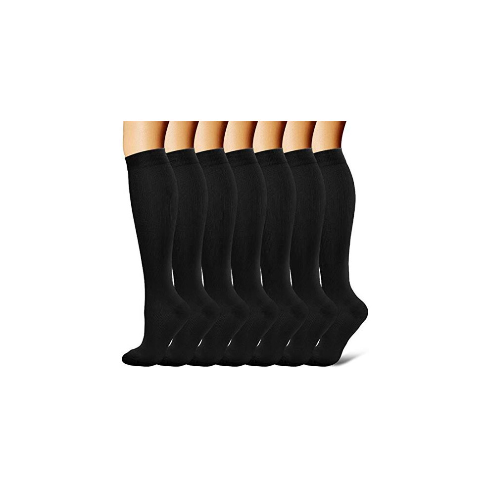 Gcbiger Compression Socks For Men Women 7 Pairs Circulation 1520 Mmhgbest Support For Athletic Nurse Medical Running