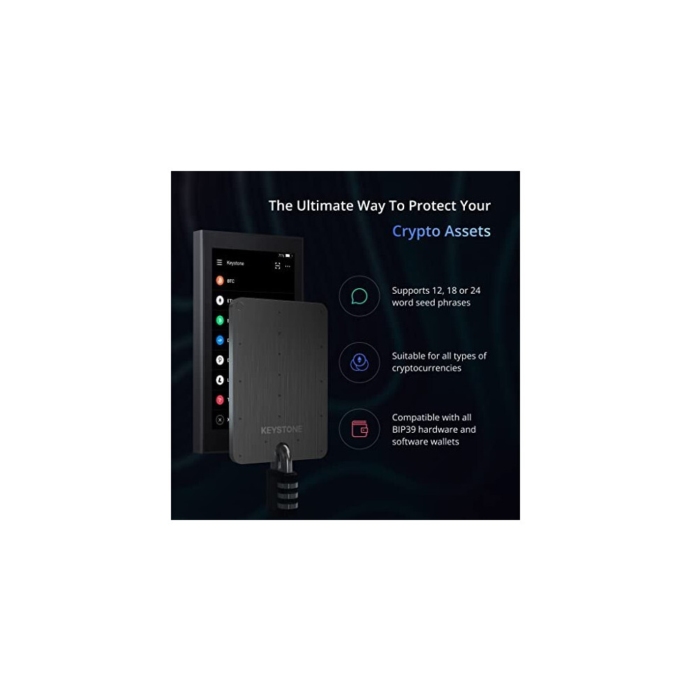 Metal Seed Phrase Storage KEYSTONE Crypto Seed Storage, Crypto Capsule Etal  Wallet, Cold Storage Keystone Bip39