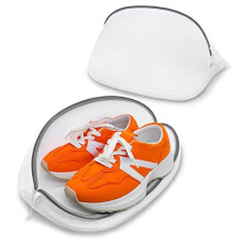 ATDDO 2-Pack Mesh Laundry Bags for Shoes, Delicates, Trainers, Socks & Bras with Zippers - Travel Wash Bags, Model A02WABA01
