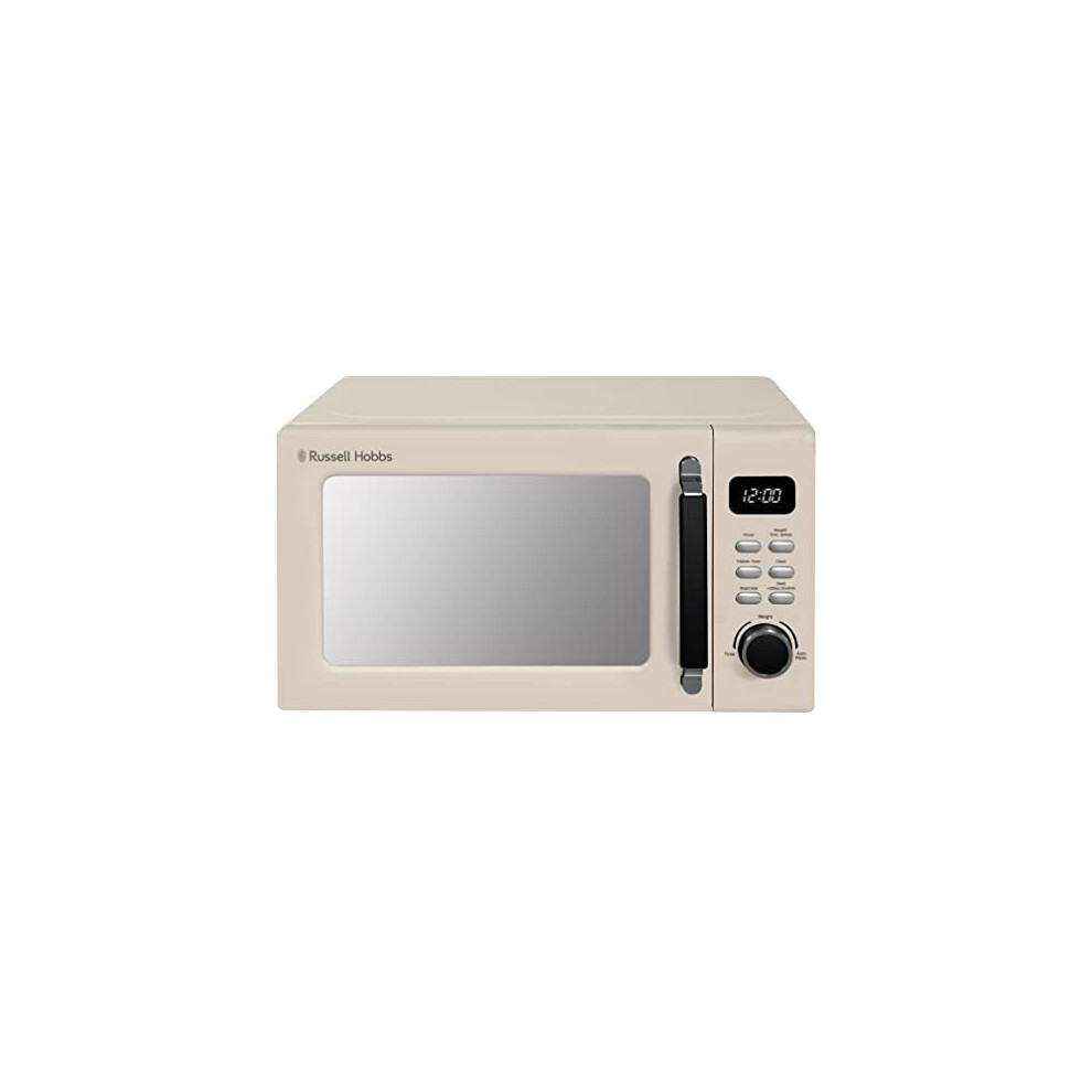 RHM2026C STYLEVIA 20 Litre 800 W Cream Digital Microwave 5 Power Levels Mirror Finish 8 Auto Cook Settings