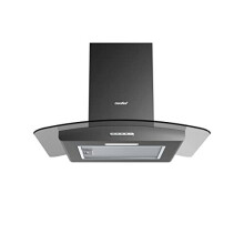 Canopy Cooker Hood 60cm 60V1760 with LED Light Glass Chimney Hoods 600mm Kitchen Extractor Fan Kitchen Black