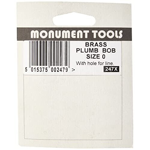 MON247 247x Brass Plumb Bob 212oz Size 0 2