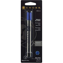 Ballpoint Pen Refill Pack of 2 Fine Blue