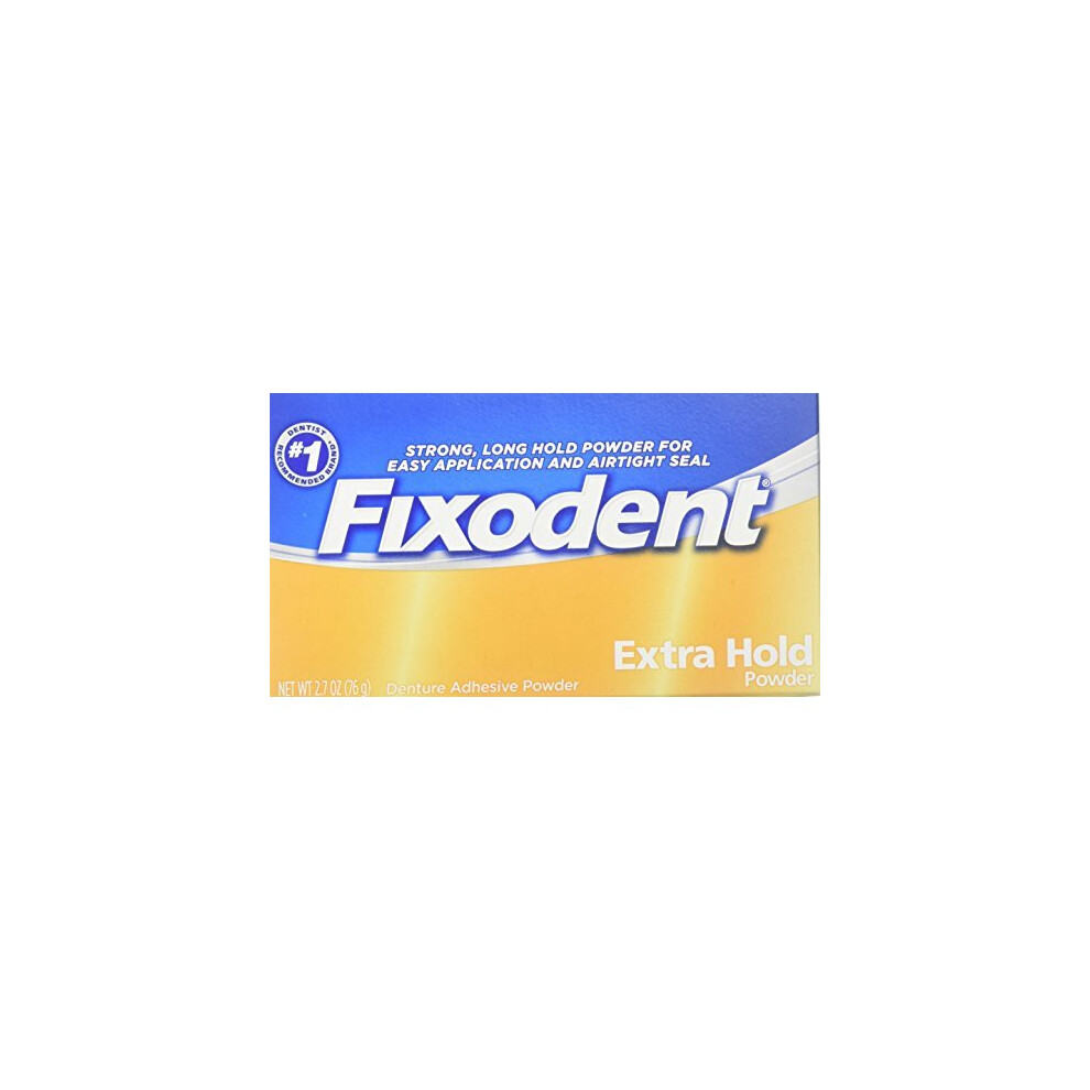 Fixodent Denture Adhesive Powder Extra Hold Extra Hold 27 Oz