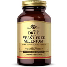 Vitamin E with Yeast Free Selenium Vegetable Capsules Pack of 100