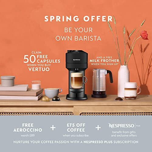 Nespresso Vertuo Pop Coffee Pod Machine by Krups Coconut White XN920140 1