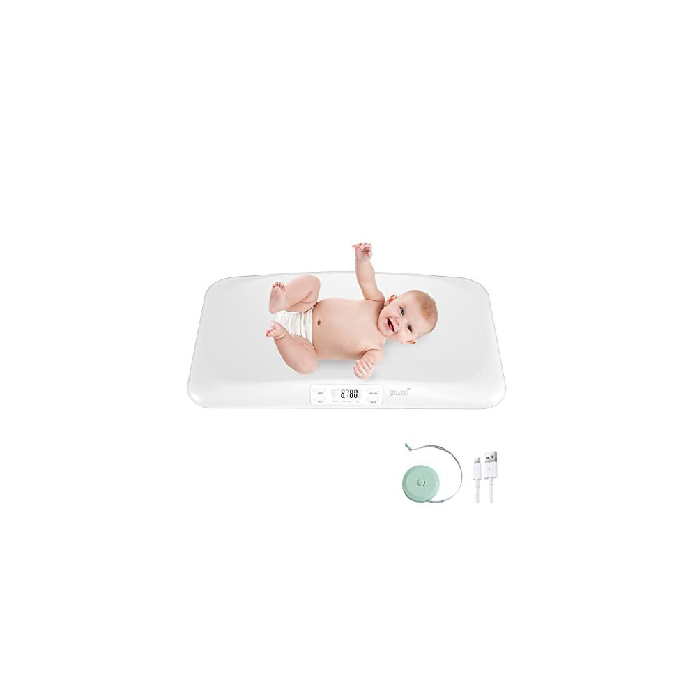 Baby Scale Pet Scale 44Lb Rechargeable Digital Infant Scale Hold Function Multifunction Toddler Scale Accurate Baby Weighing Scale Newborn Pediatric Fitland