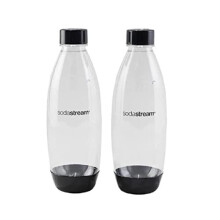 2 Pack 1L BPA Free Water Bottle for Carbonated Drinks Dishwasher Safe Compatible with SodaStream Spirit Spirit One Touch Terra Art Power Source