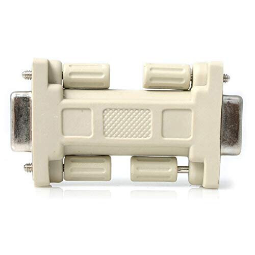 StarTech.com NM9FF DB9 RS232 Serial Null Modem Adapter FF Null Modem Adapter DB9 F to DB9 F White 1