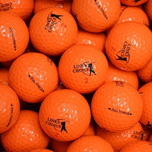 12 Links Choice Orange Coloured Golf Balls