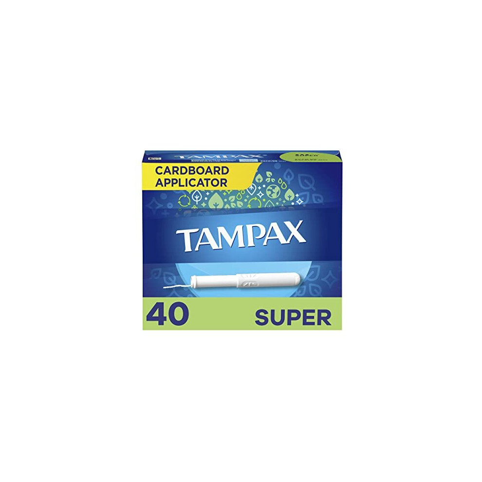 Tampons with Flushable Cardboard Applicator Super 40 ct