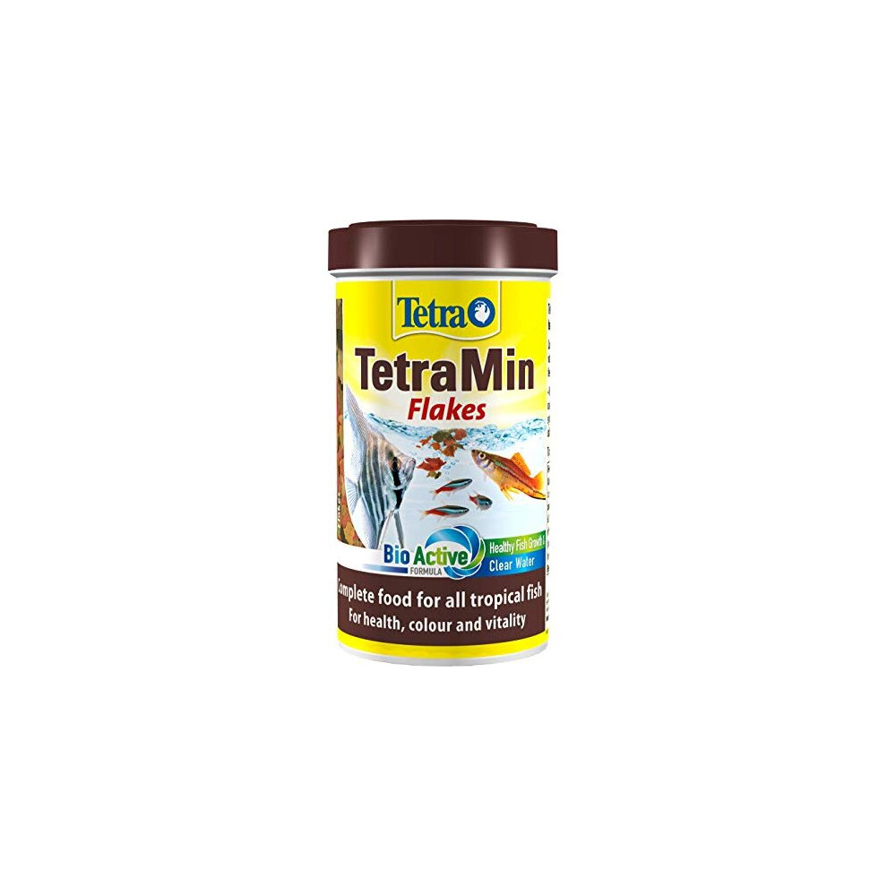 Min Fish Food Flakes Complete and Varied Food for All Tropical Fish 500 ml100 g