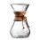 Chemex 8Cup Wood Neck Coffee Maker Clear 1