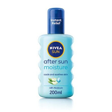SUN After Sun Moisture Spray 200 ml 48H Moisturising Spray with Organic Hyaluron and Aloe Vera to Soothe Soften and Relieve Signs of SunStressed Skin