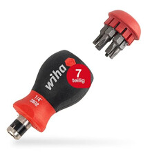 43613 Series 3801 Screwdriver with Bit Magazine Stubby Red Black