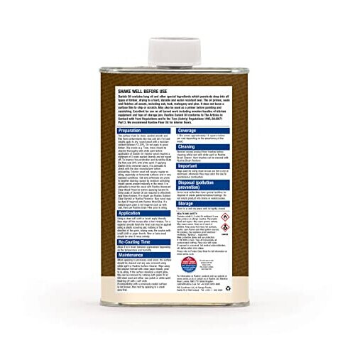 Rustins DANO1000 Original Danish Oil 1 Litre 1