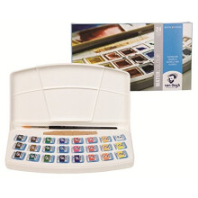 Van Gogh Water Colour Plastic Painting Box of 24 Paints with Brush