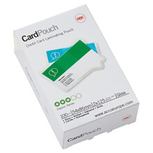 54x86mm 2x125 Micron Gloss Card Laminating Pouches Pack of 100 3740300