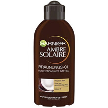 Tanning Oil for Face and Body Nourishing Sun Oil for Gently Tanned Skin Ambre Solaire with Coconut Fragrance 1 x 200 ml