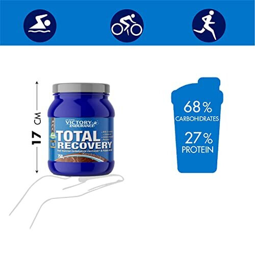 VICTORY ENDURANCE Recuperación Total 750g Chocolate 1