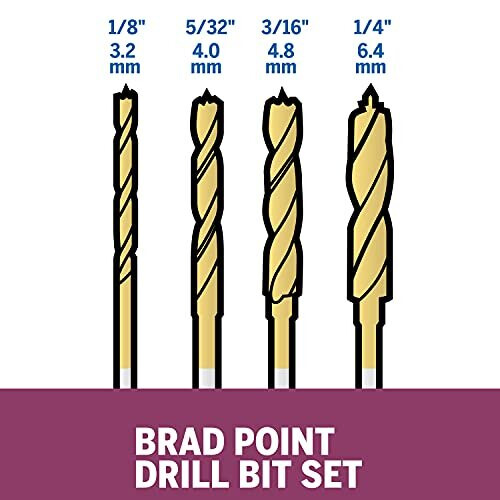631 Brad Point Bits 4 Pieces 1
