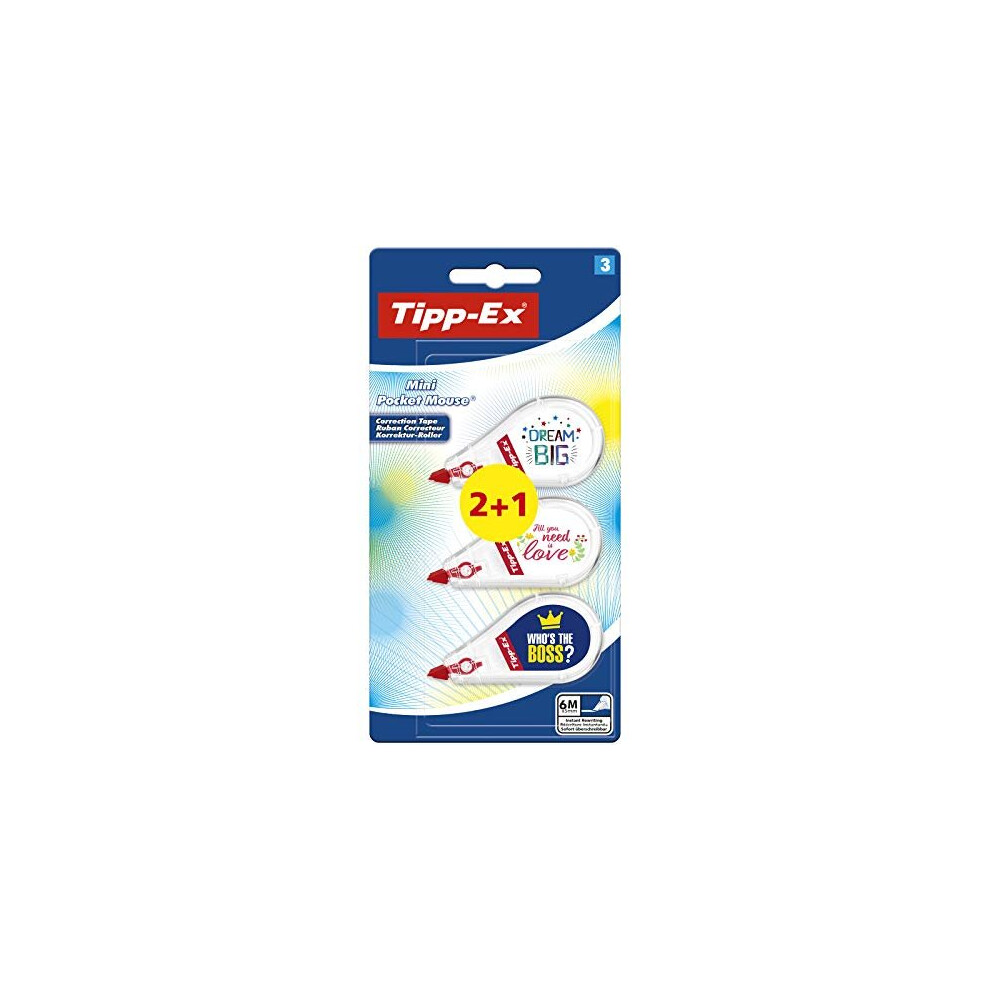 TippEx Mini Pocket Mouse Correction Tape Roller 2 1Free