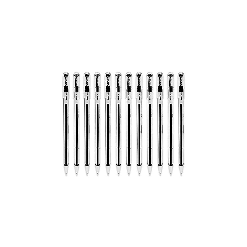 Superb Ball Pen Fine 07mm Tip 025mm Line Black Ref BK77A Pack 12