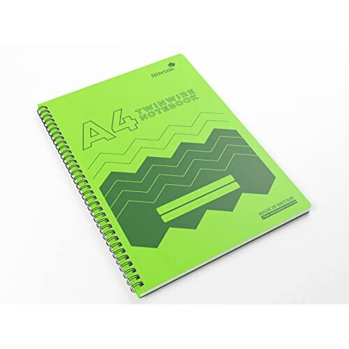 Silvine POLYA4AC 160-Page A4 Wirebound Notebooks with Durable Wipe-Clean Covers - Assorted Pack of 5 2