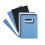 GBC A4 250 GSM Leatherboard Window Binding Covers Blue 4