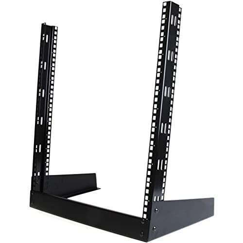 StarTech.com 12U Open Frame Network Rack 19 2 Post Free Standing Desktop Rack for Computer AV Media IT Data Server Room Equipment RK12OD