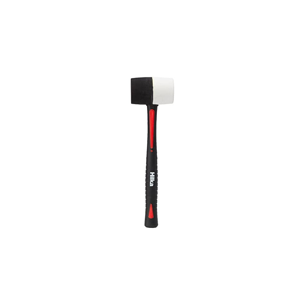 Hilka 62303016 16 Oz Double Faced Rubber Mallet White/Black