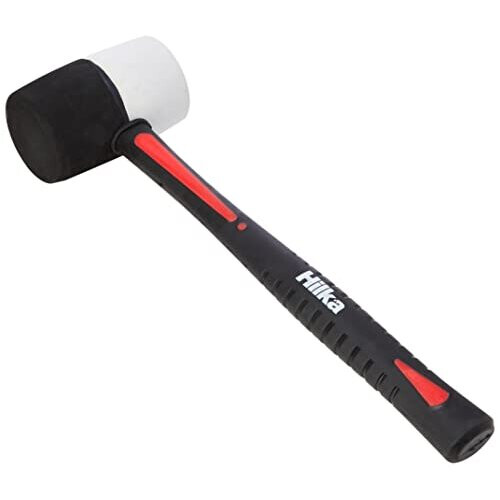 Hilka 62303016 16 oz Double Faced Rubber Mallet Whiteblack 1