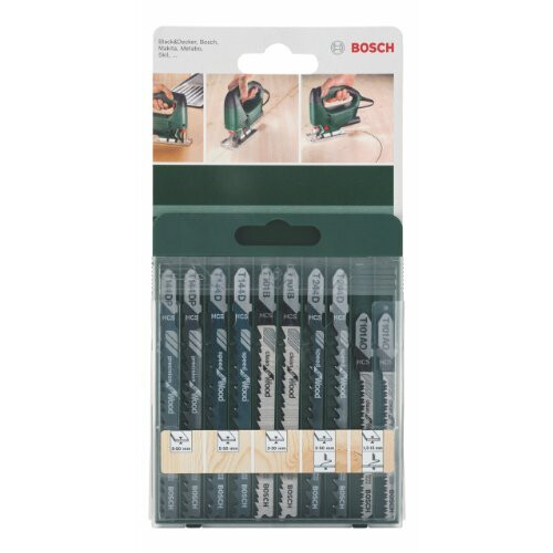 Bosch Bosch 2609256744 Jigsaw Blade Set 10 Pieces 1