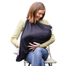 Mamascarf Nursing and Breastfeeding Scarf Lightweight 100 Cotton Black in Colour
