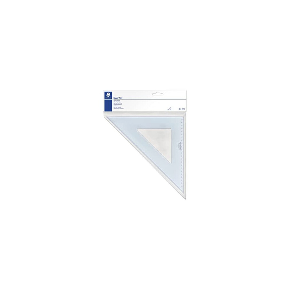Mars 567 3645 Set Square 36 cm 4545 Degree Blue
