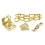 DCB200 Heavy Duty Brass Plated Door Chain 2