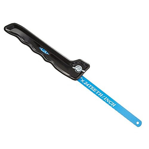 tz02 Handy Handheld Saw Hacksaw Blade Fitted into a Plastic Handle BlackBlue