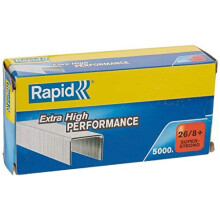 268mm Super Strong Staples For Stapling up to 50 Sheets Use with Desktop Staplers and Pliers Galvanised Wire Box of 5000 24862200