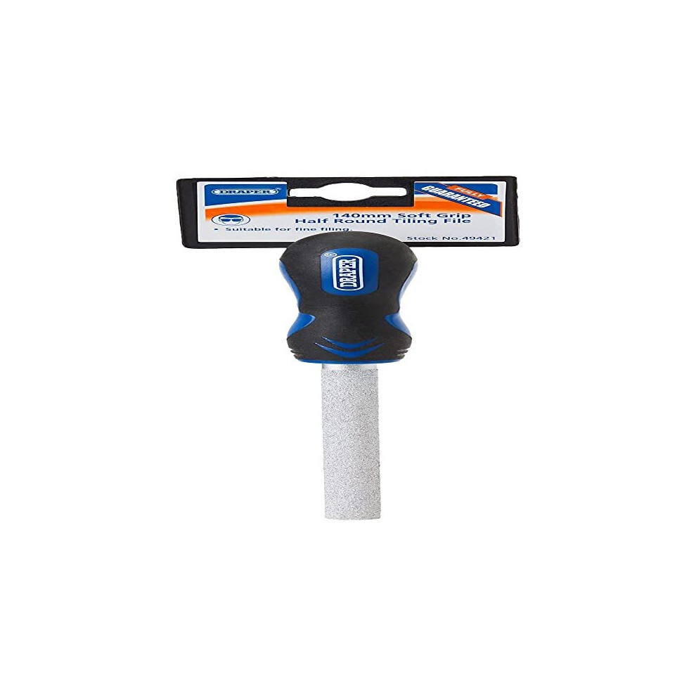 49421 Soft Grip Half Round Tiling File 140mm Blue