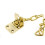DCB200 Heavy Duty Brass Plated Door Chain 3