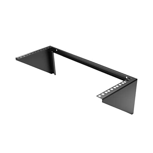 StarTech.com 4U Wall Mount Patch Panel Bracket 19 inch Steel Vertical Mounting Rack for Network and Data Equipment RK419WALLV