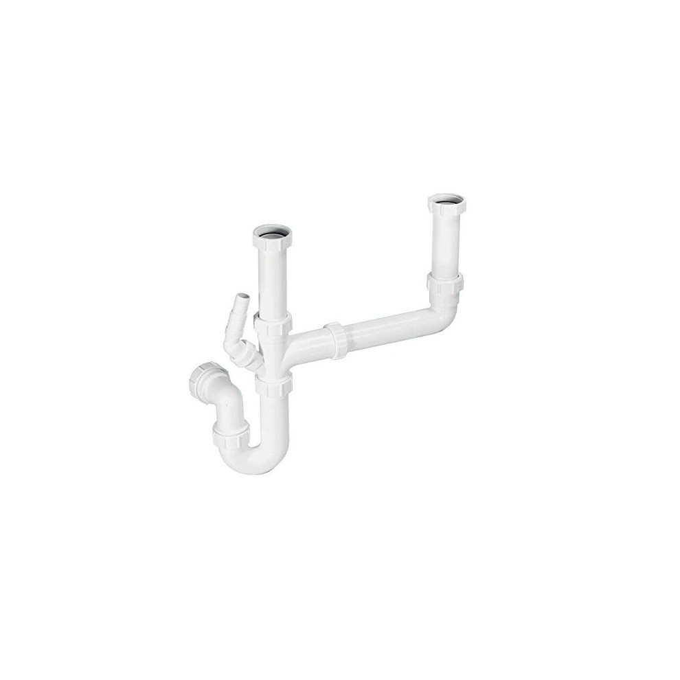 SK2 Standard Double Bowl Sink Kit White