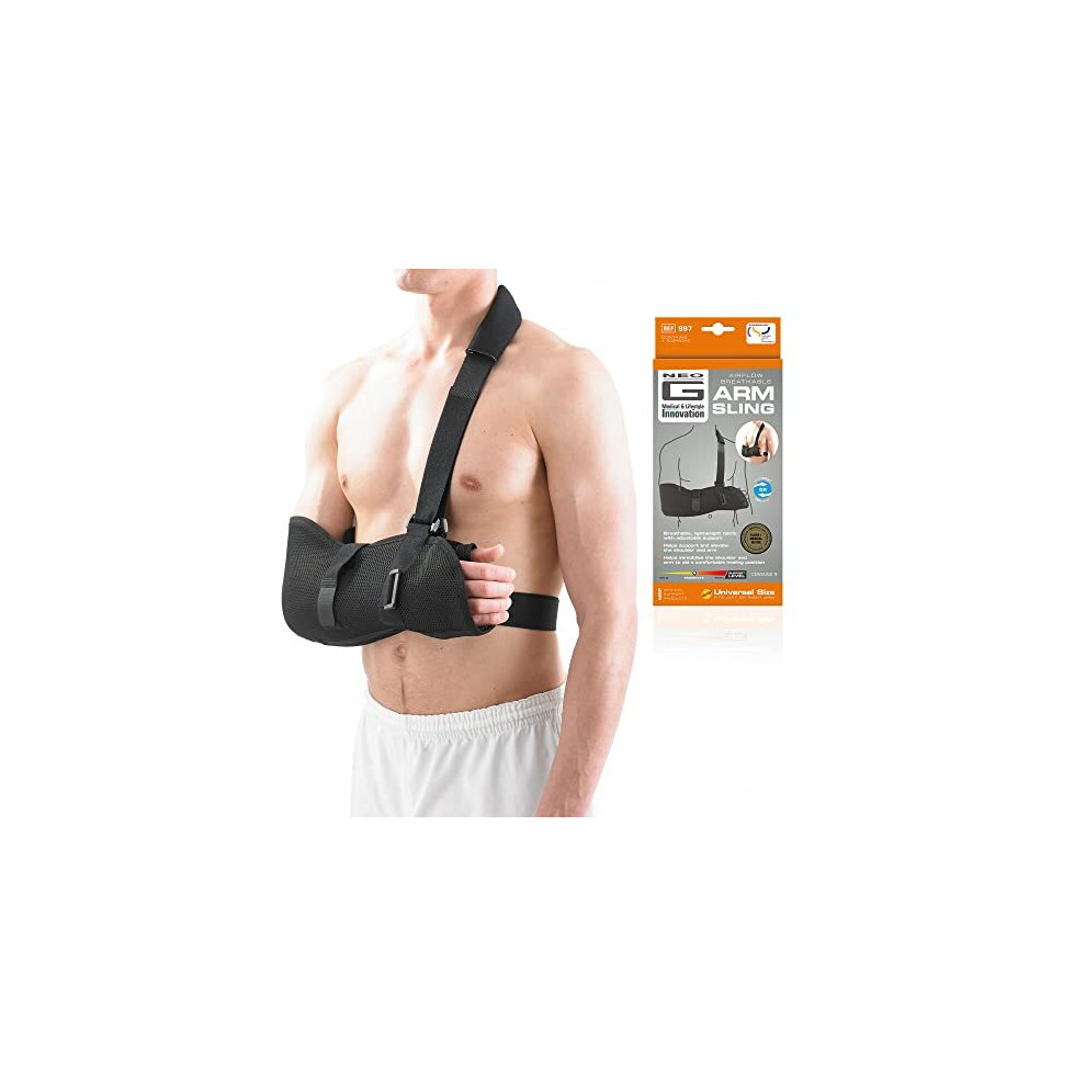 Neo-G Arm Sling For Shoulder Injury Arm Injury Recovery Prepost Surgery Airflow Breathable Lightweight Shoulder Sling Adjustable Straps Class 1 Medical