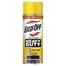 Easy Off Heavy Duty Oven Cleaner Regular Scent 14.5 oz Can (062338879796) - Penetrates baked-on grease in 5 minutes; for ovens, doors, grills