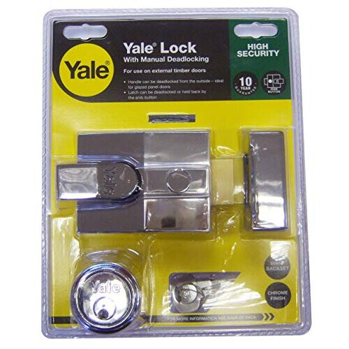 Yale B89DMG60 Deadlocking Nightlatch Case Only 60 mm Backset Dark Metallic Finish High Security 1