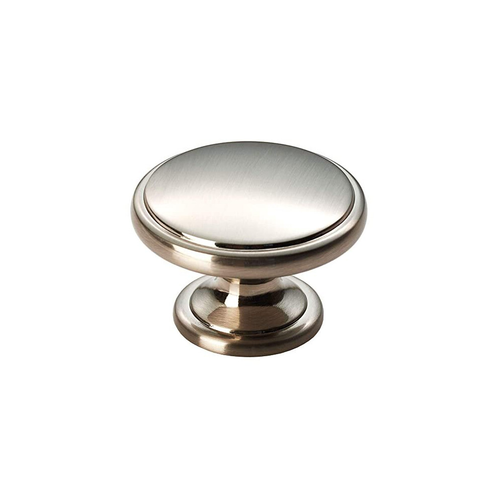 Oxford Cabinet Cupboard Door Pull Knob 38Mm Diameter Satin Nickel 789219139175