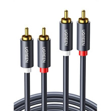 RCA Cables Phono to Phono HiFi Cable 2RCA Male to Dual RCA Male Stereo Audio Lead Red and White Interconnect Cord Compatible WithSpeaker Amplifier