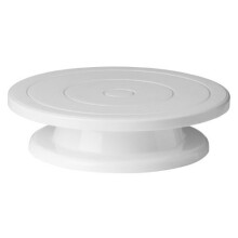 Housewares 0806489 Rotating Cake Stand White 28 x H7 cm