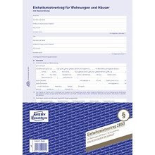 2850 Unit Rental Agreement for Apartments and Houses A4 5 Sets with House Rules 6 Sides in Sheet Format regulates All Points of The Rental Ratio