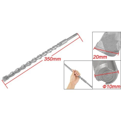 20mm x 350mm Shank Electric Hammer Masonry Drill Bit 2